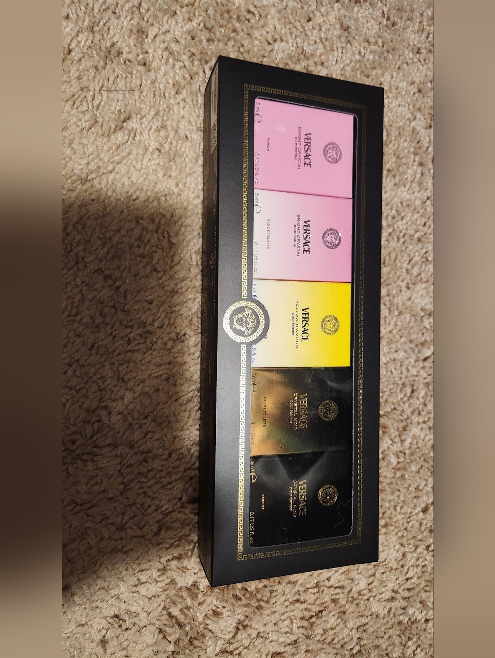 Versace Pink Yellow Black Fragrance Set